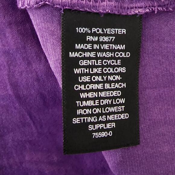 Worthington royal purple flowy tank‎ top size XXLP petite new!! - Picture 4 of 5